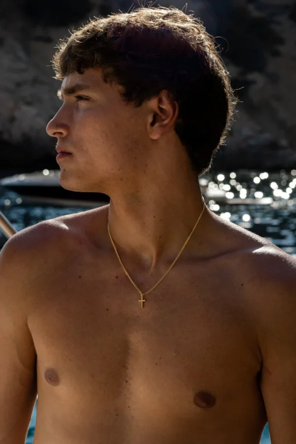 Cainte Cross Necklace Gold Unisex