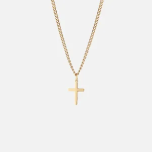 Cainte Cross Necklace Gold Unisex