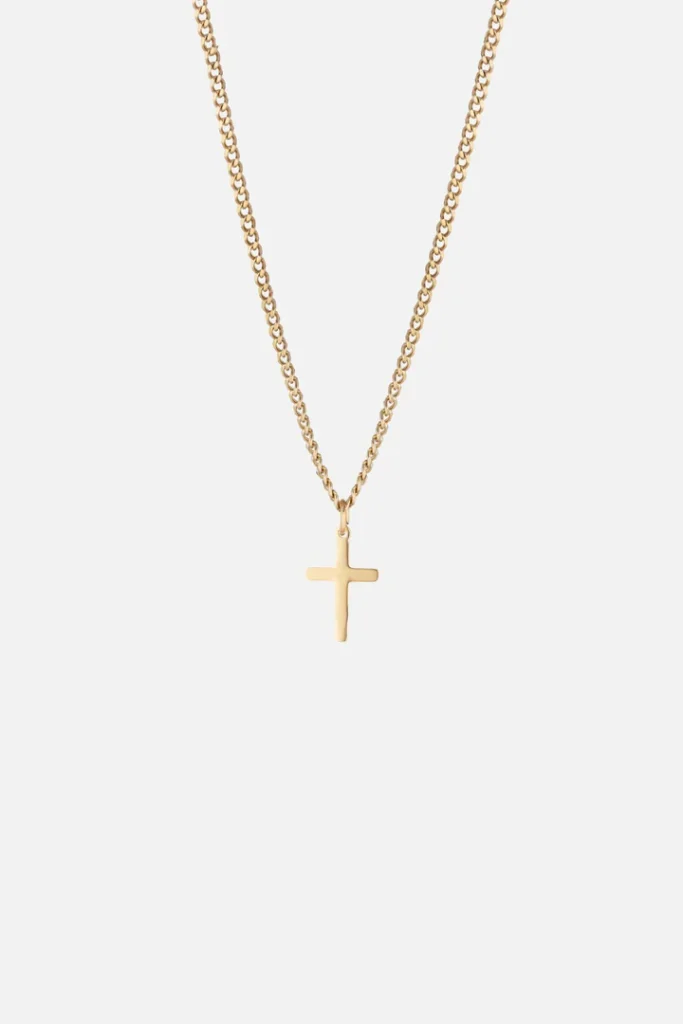Cainte Cross Necklace Gold Unisex