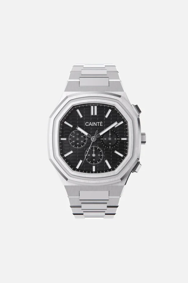 Cainte Claude Chronograph Watch Black Quartz
