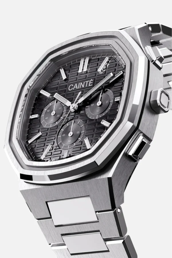 Cainte Claude Chronograph Watch Black Quartz