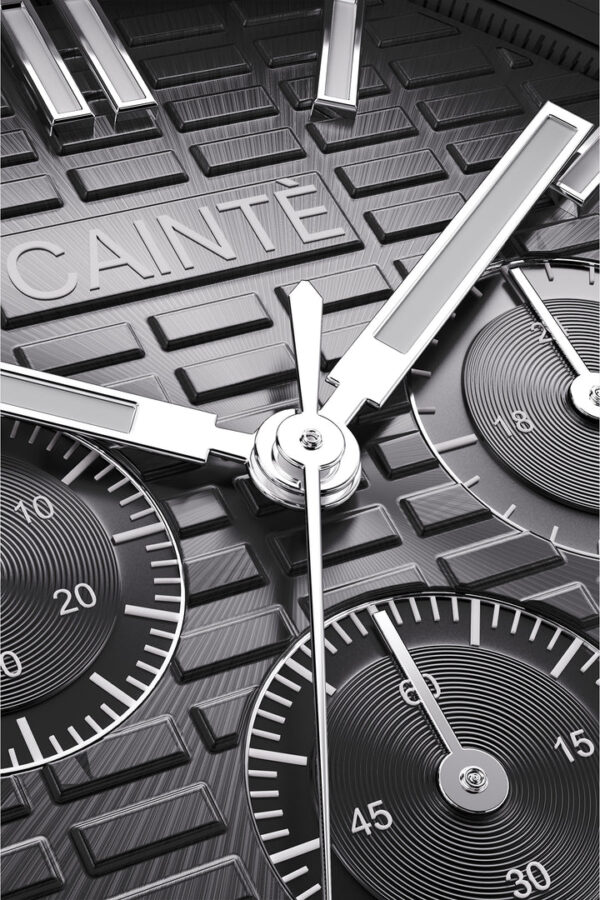 Cainte Claude Chronograph Watch Black Quartz