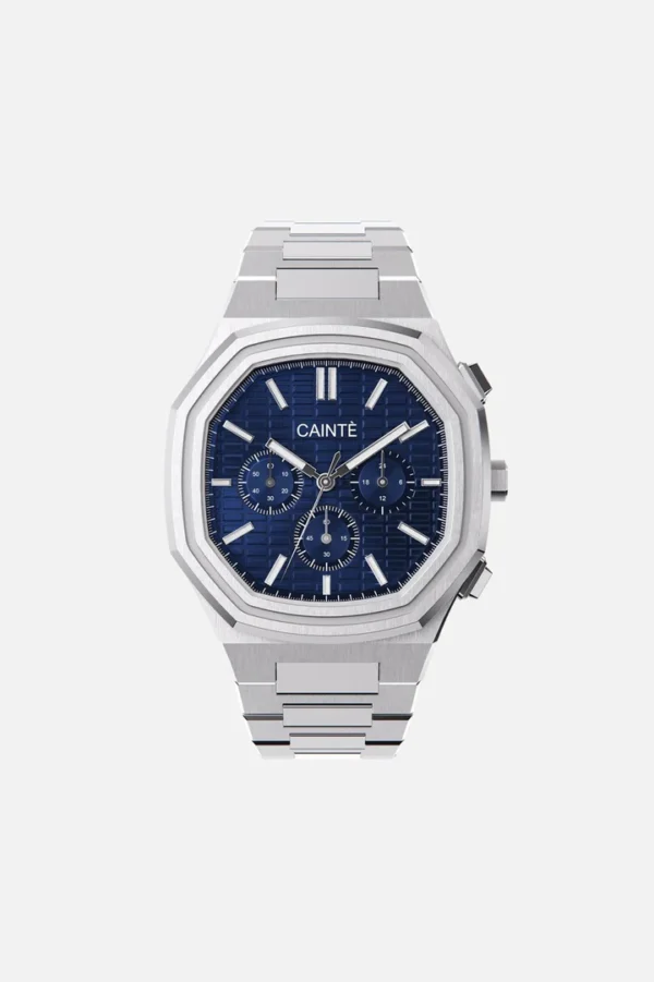 Cainte Claude Chronograph Watch Blue Quartz