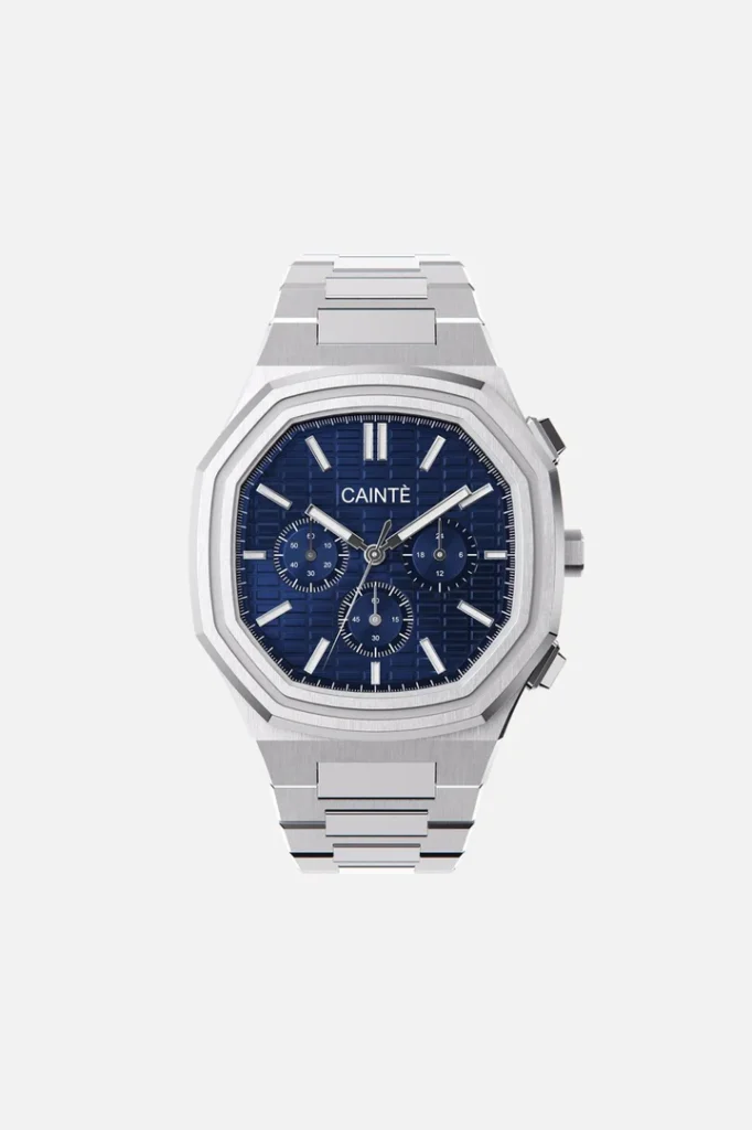 Cainte Claude Chronograph Watch Blue Quartz