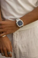 Cainte Claude Chronograph Watch Blue Quartz