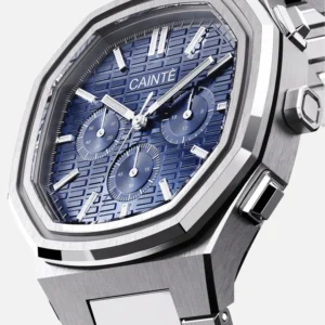 Cainte Claude Chronograph Watch Blue Quartz