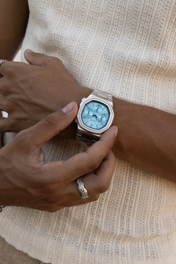 Cainte Claude Chronograph Watch Turquoise Quartz