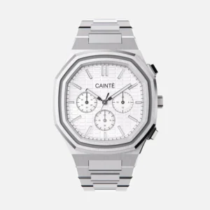 Cainte Claude Chronograph Watch White Quartz