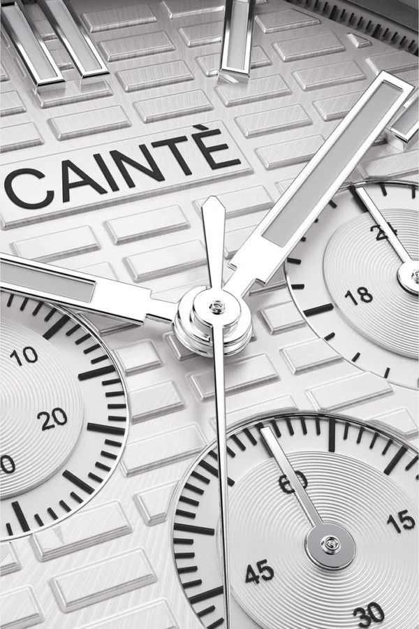 Cainte Claude Chronograph Watch White Quartz
