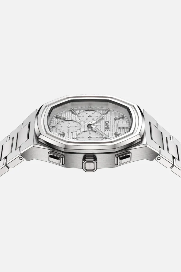 Cainte Claude Chronograph Watch White Quartz