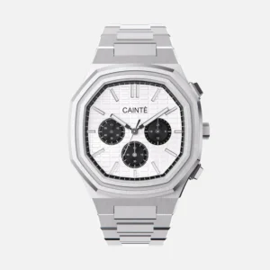Cainte Claude Chronograph Watch White&Black Quartz