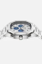 Cainte Claude Chronograph Watch WhiteBlue Automatic Side