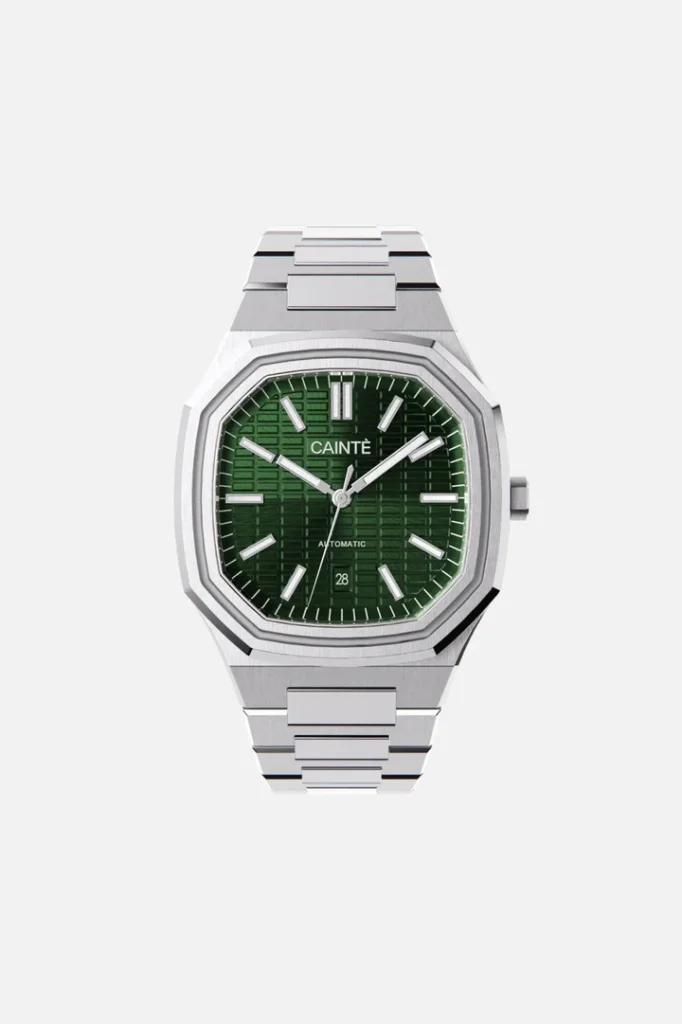 Cainte Claude Watch Olive Green Automatic