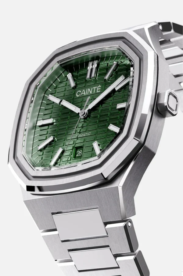 Cainte Claude Watch Olive Green Automatic