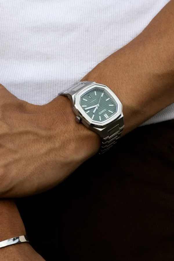 Cainte Claude Watch Olive Green Automatic