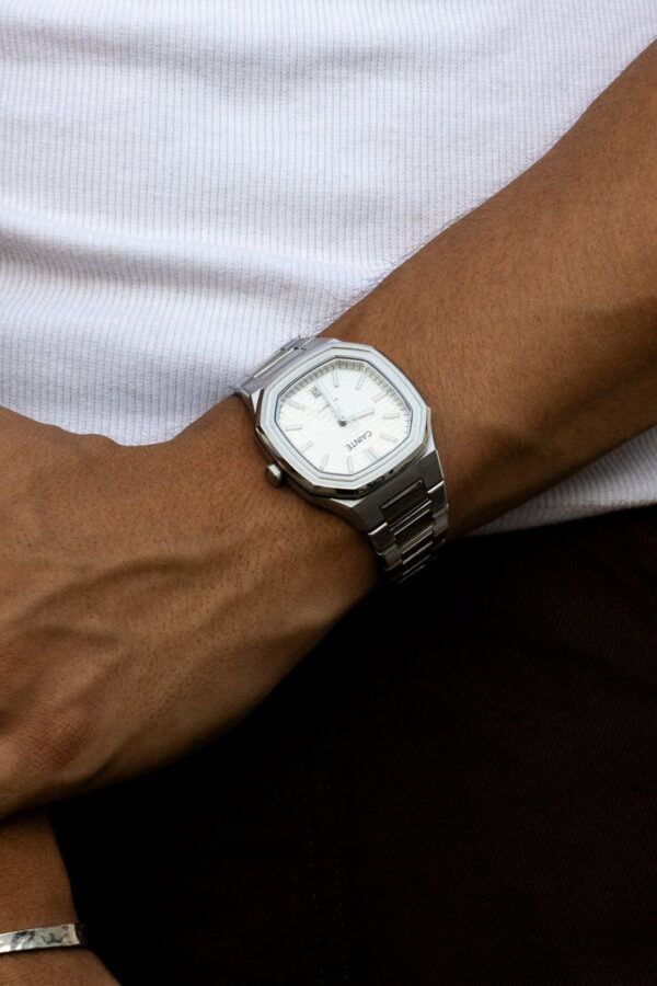Cainte Claude Watch White Automatic