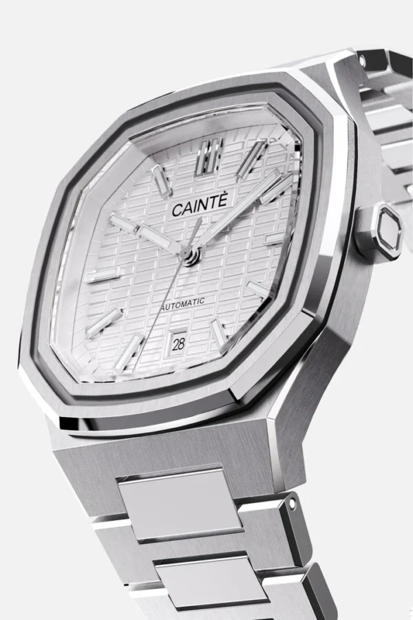 Cainte Claude Watch White Automatic
