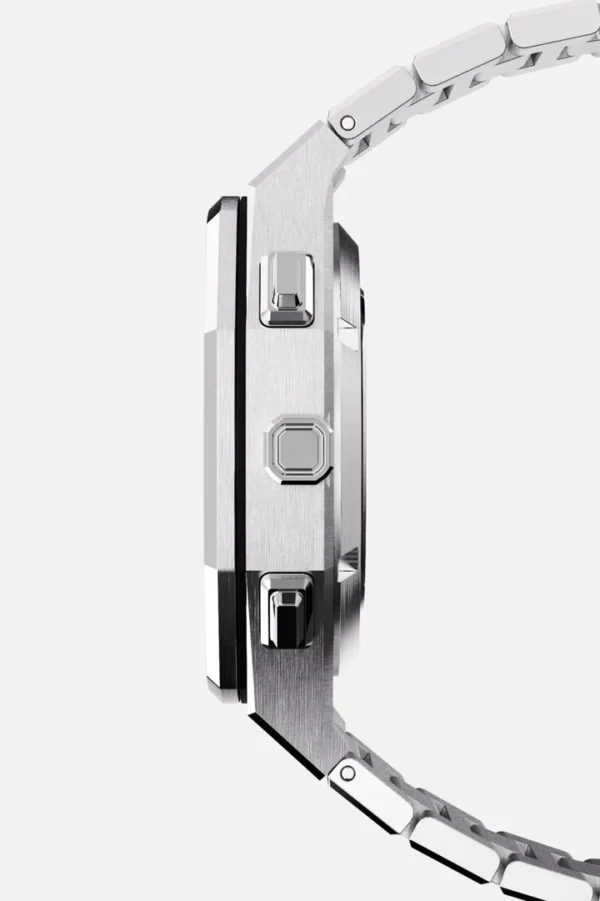 Cainte Claude chronograph Watch White Automatic Side Pose 1