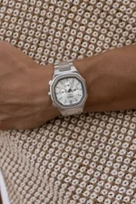 Cainte Claude chronograph Watch White Automatic Side Pose