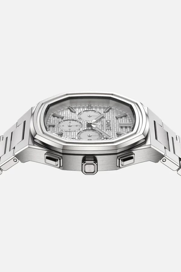 Cainte Claude chronograph Watch White Automatic side