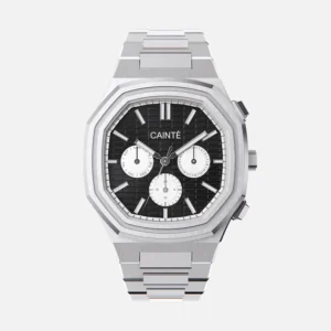 Cainte claude Chronograph Watch Black/White Quartz