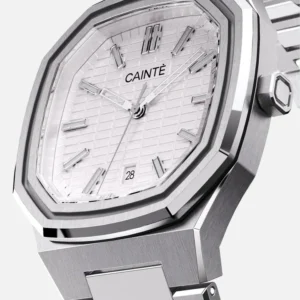 Cainte Claude Watch White Quartz Front