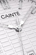 Cainte Claude Watch White Quartz Front Dash