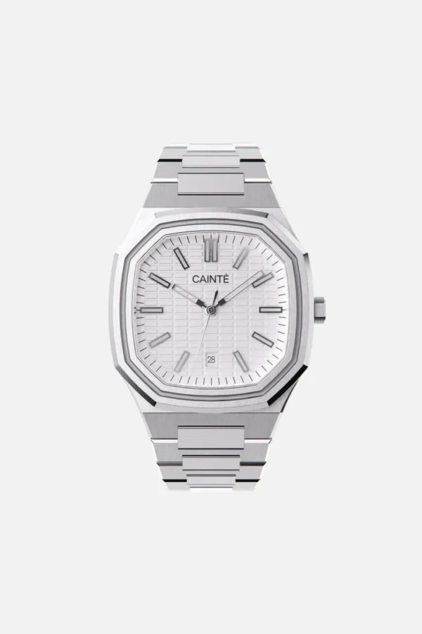 Cainte Claude Watch White Quartz