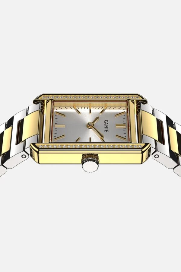 Cainte Armoy Watch Two Tone White Quartz
