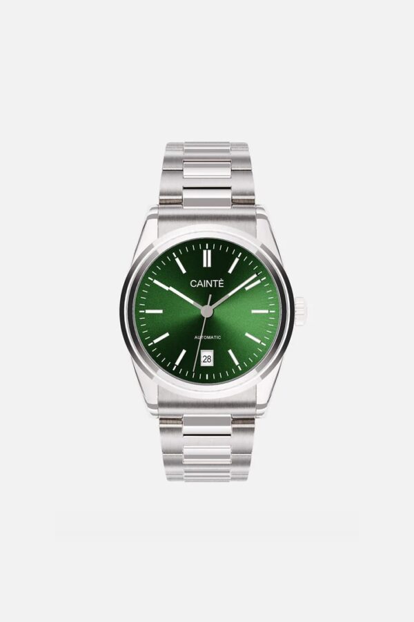 Cainte Laurent Watch Olive Green Automatic