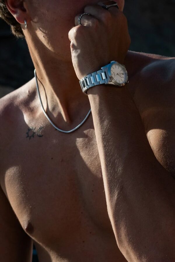 Cainte Laurent Watch White Quartz