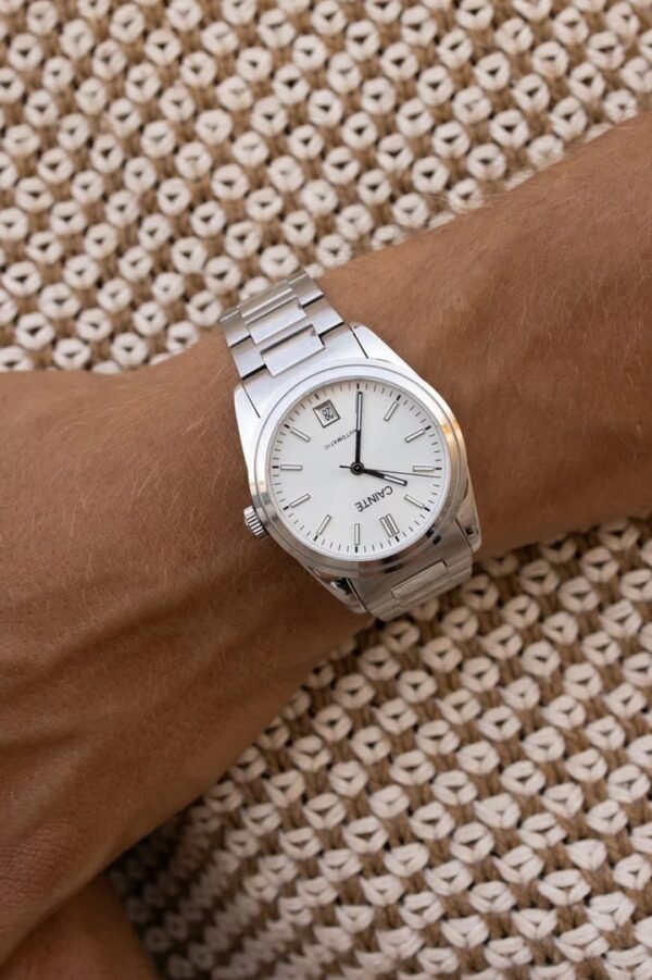 Cainte Laurent Watch White Automatic