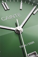 Cainte Laurent Watch Olive Green Quartz
