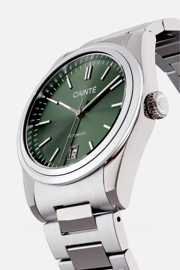 Cainte Laurent Watch Olive Green Automatic