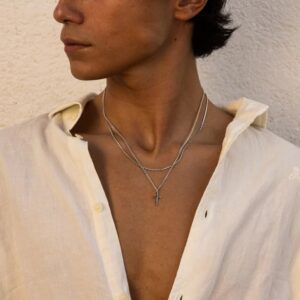 Cainte Cross Neacklace Premium Stainless Steal