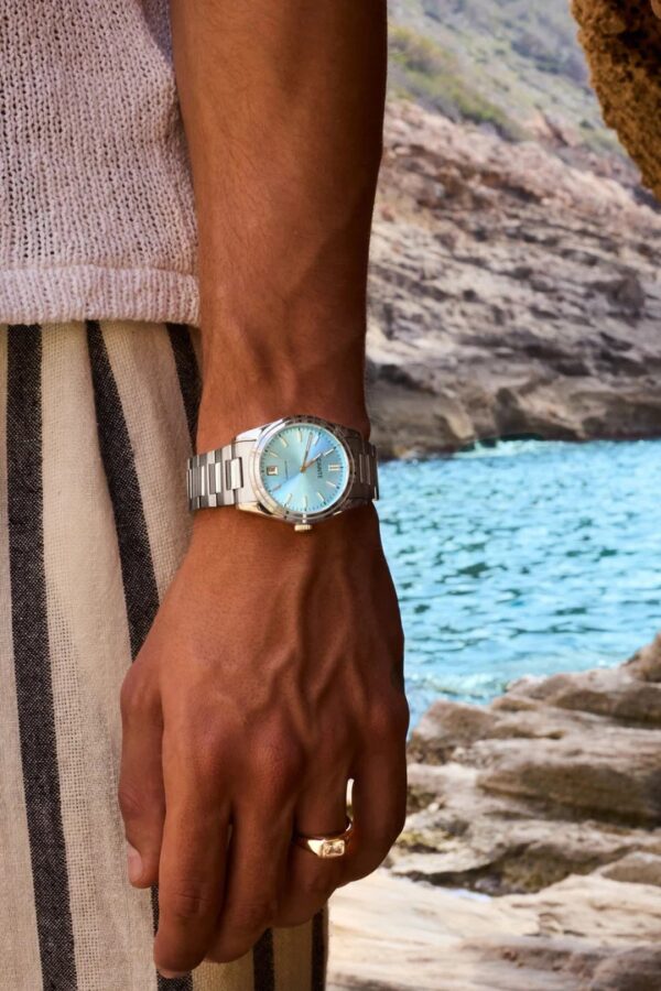 Cainte Laurent Watch Turquoise Automatic