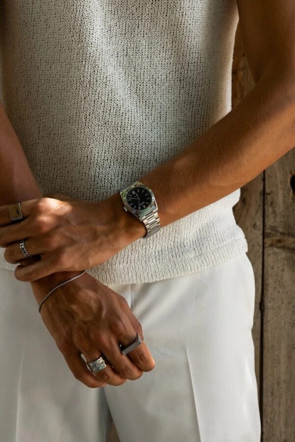 Cainte Laurent Watch Classic Blue Quartz