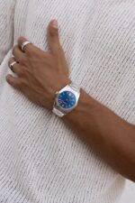 Cainte Laurent Watch Classic Blue Automatic