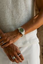 Cainte Laurent Watch Olive Green Quartz