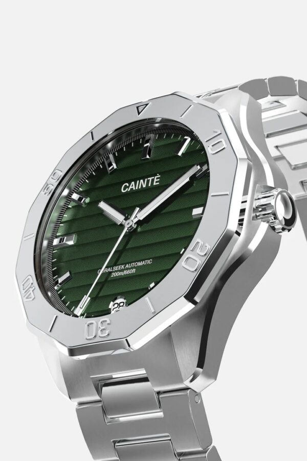 Cainte Coralseek Watch Green Swiss Movement Automatic