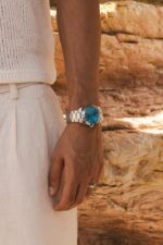 Cainte Laurent Watch Turquoise Quartz