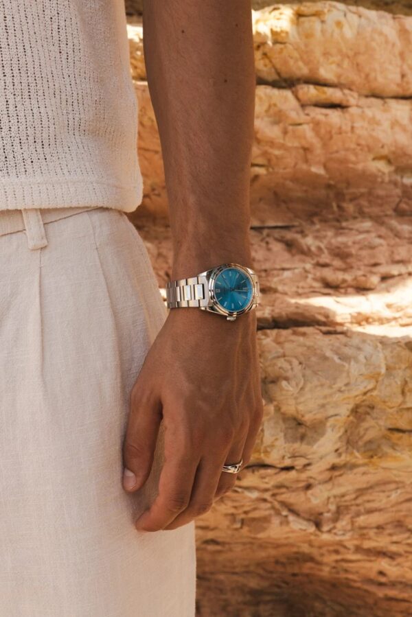 Cainte Laurent Watch Turquoise Quartz