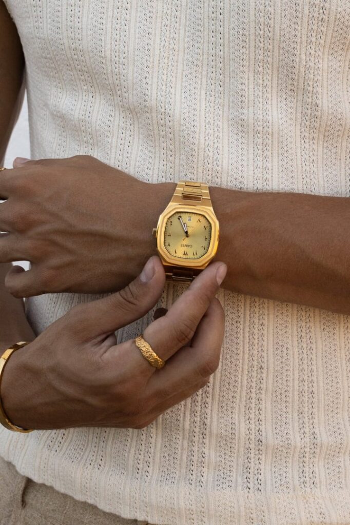 Cainte Claude Arabic Watch Gold Automatic