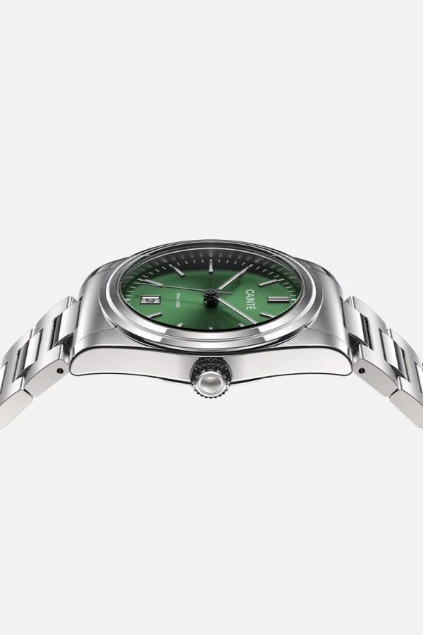 Cainte Laurent Watch Olive Green Quartz